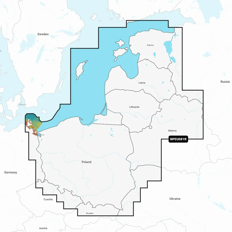 Navionics Platinum+ Regular Baltic Sea, East Coast