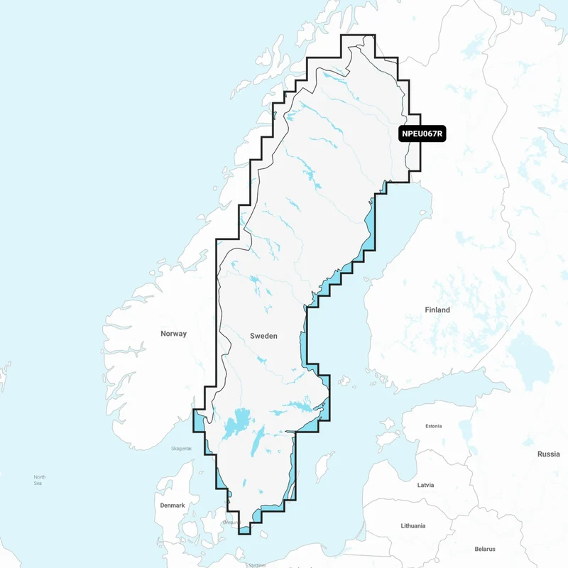 Navionics Platinum+ Regular Sweden, Lakes & Rivers