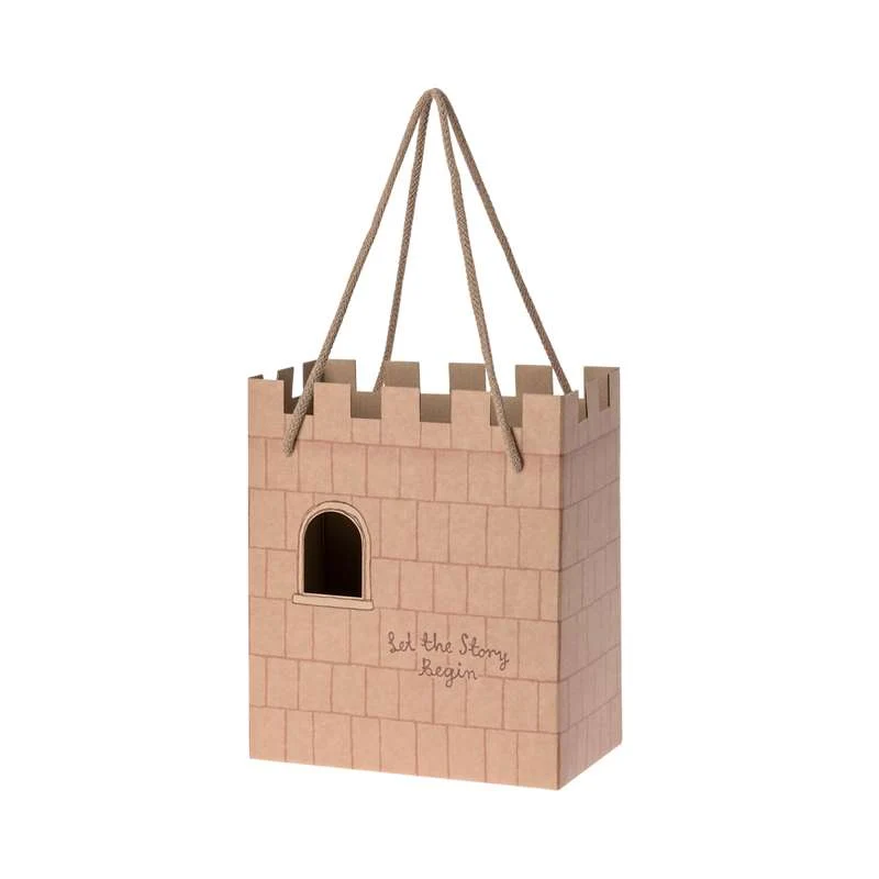 Maileg Papirspose - Slot - Rosa