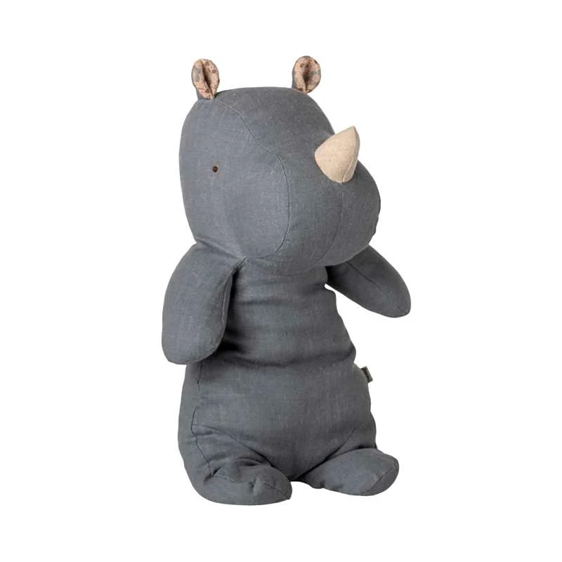 Maileg Safari Friends - Rhinoceros - Medium - Dusty Blue