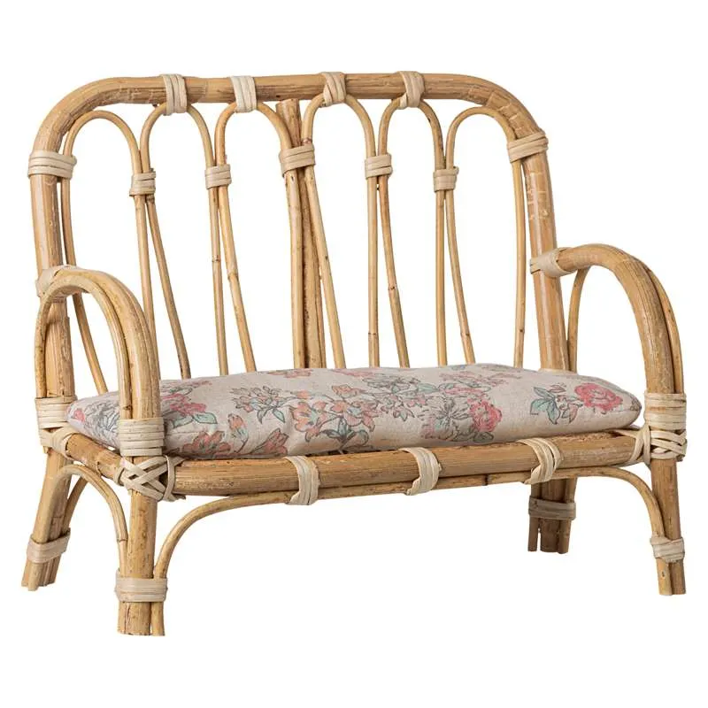 Maileg Rattan Sofa - Miniature - Natural