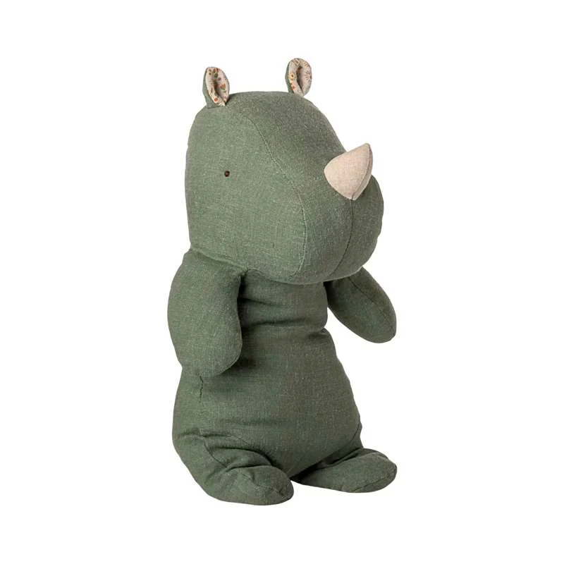 Maileg Safari Friends - Rhinoceros - Medium - Sage Green