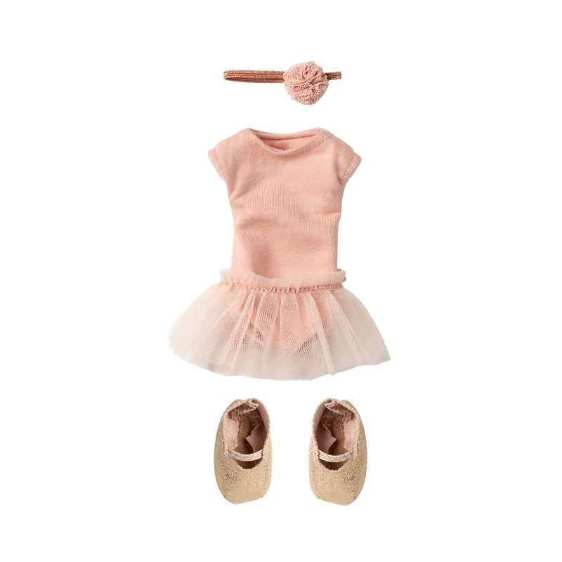 Maileg Ballettdräkt och Tyllkjol - strl. 2 - Rosa