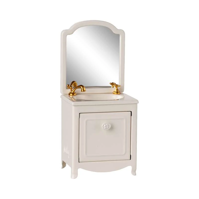 Maileg Bathroom furniture - Mouse - RawWhite