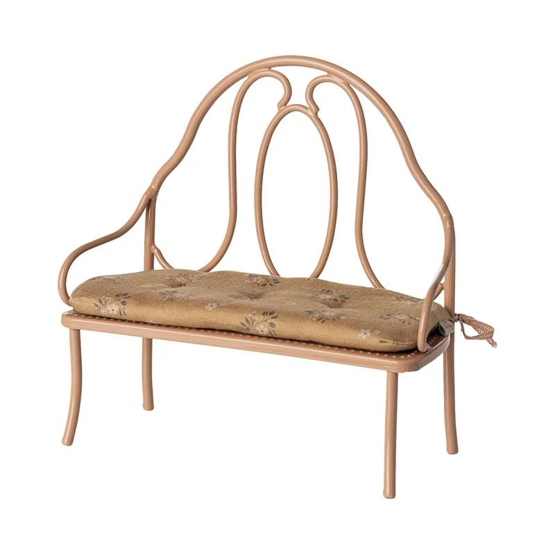 Maileg Vintagebänk - Miniatyr - Mörk Puder