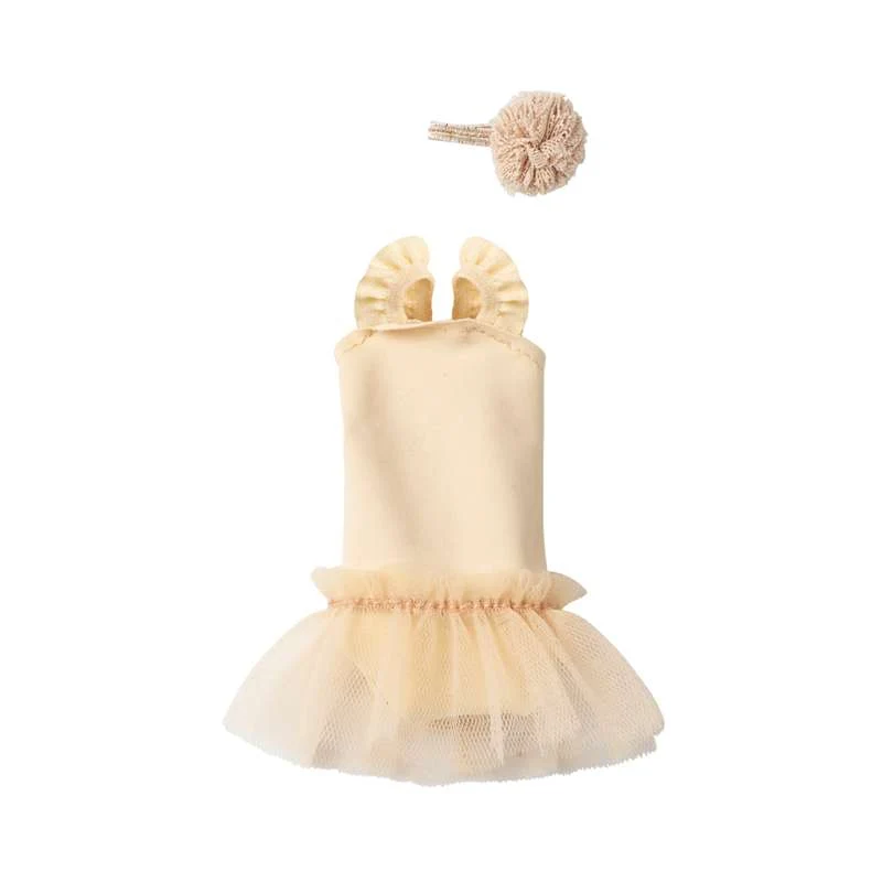 Maileg Ballet costume and Tulle skirt - sz. 1 - Cream