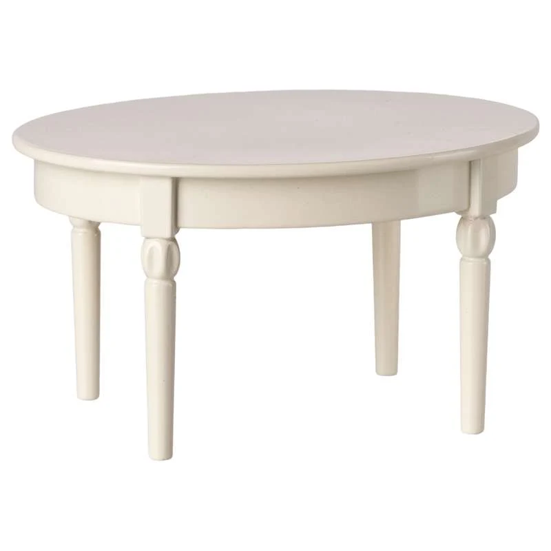 Maileg Vintage Dining Table - Mouse - RawWhite