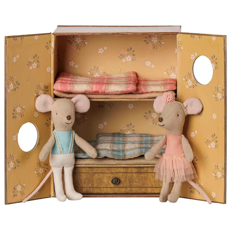 Maileg Ballet Mouse in Dance Studio - Little Sister and Little Brother