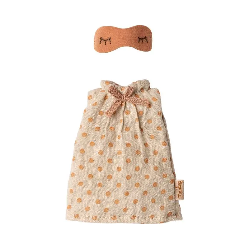 Maileg Nightgown - Mother Mouse - Light gray