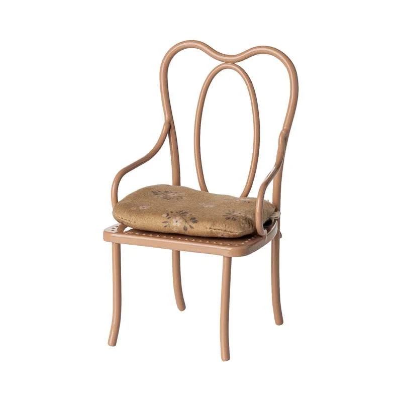 Maileg Vintagestol - Miniatyr - Mörk Puder