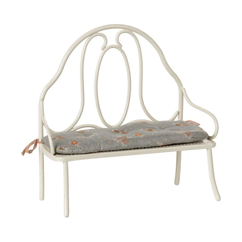 Maileg Vintage Bench - Miniature - Raw White
