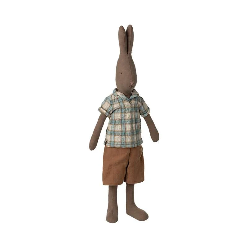 Maileg Hare - sz. 3 - Brown - Blouse and Shorts