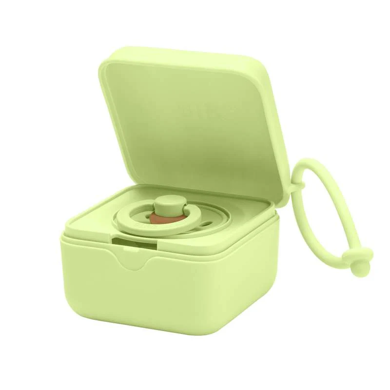 BIBS Accessories Pacifier Box - Nappbox m. Plats för 3 Nappar - Matcha