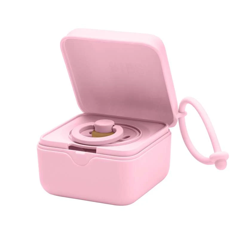 BIBS Accessories Pacifier Box - Nappbox m. Plats för 3 Nappar - Baby Pink