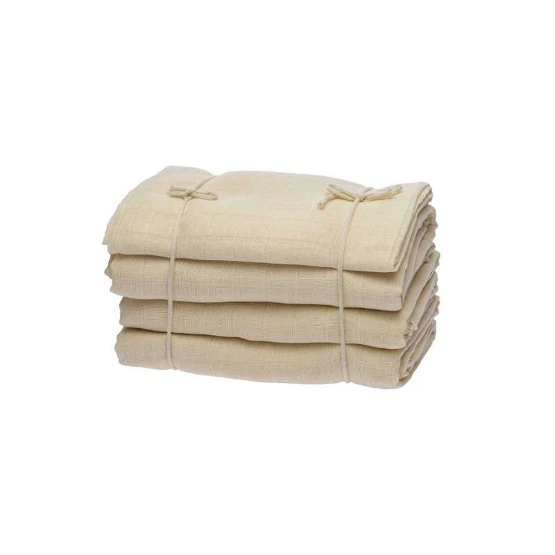 Disana Muslin Tygblöjor/Minifiltar - 5 st. - 80x80cm. - Naturlig
