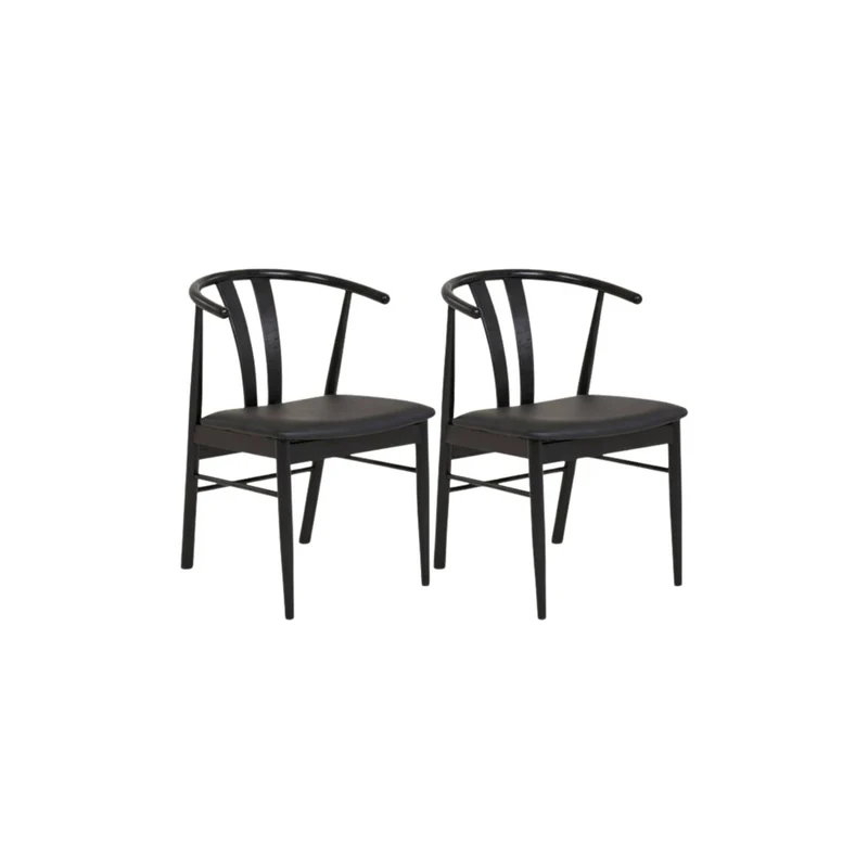 2-pk Artenara matsalsstol svart