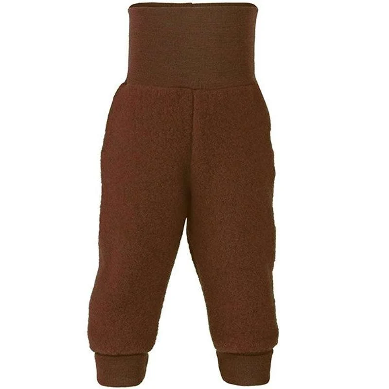 Engel Natur Babybyxor - Ullfleece - Kanelmelange