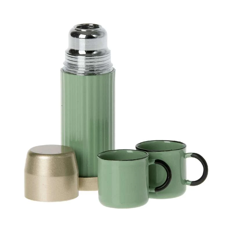 Maileg Thermos and Cups - Miniature - Mint