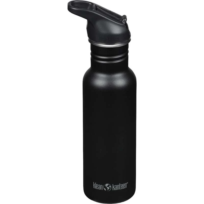 Klean Kanteen Classic Drickflaska - Flip/Seal SportCap - 532ml - Svart