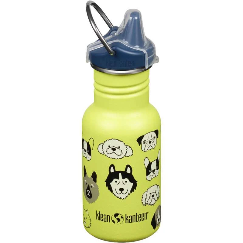 Klean Kanteen Classic Water Bottle - Kid SippyCap - 355ml - Dogs
