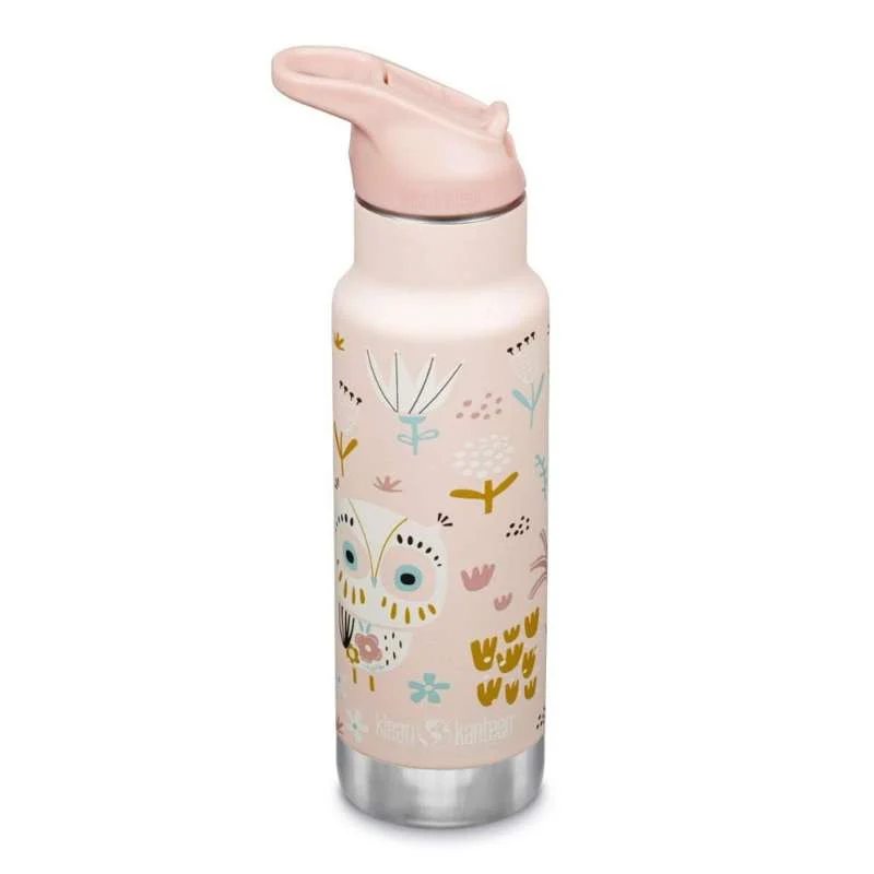 Klean Kanteen Kid Classic Thermos Drink Bottle - Kid SportCap - 355ml - Owlet