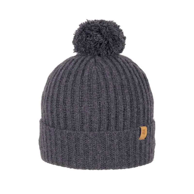 Pure Pure Top Hat with Pompom - Anthracite