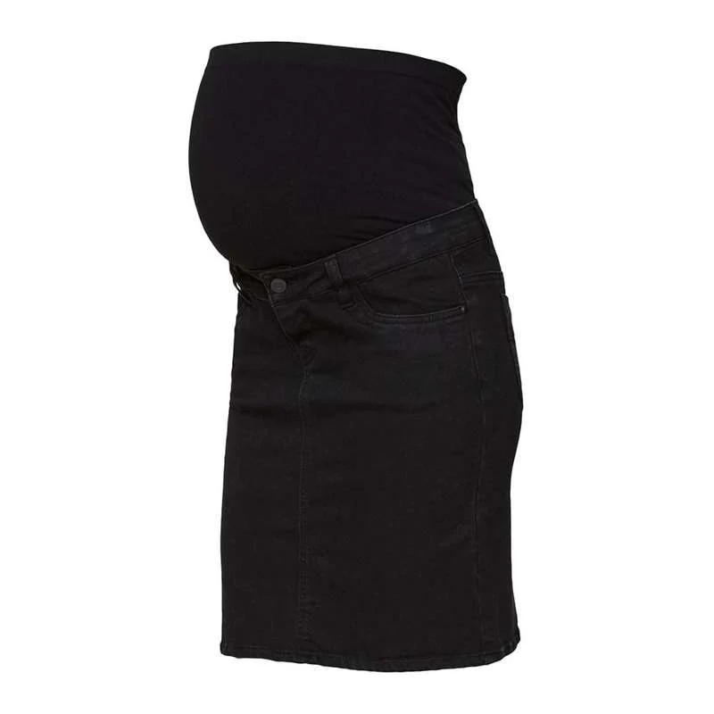 Mamalicious Lola Denim Kjol - Svart