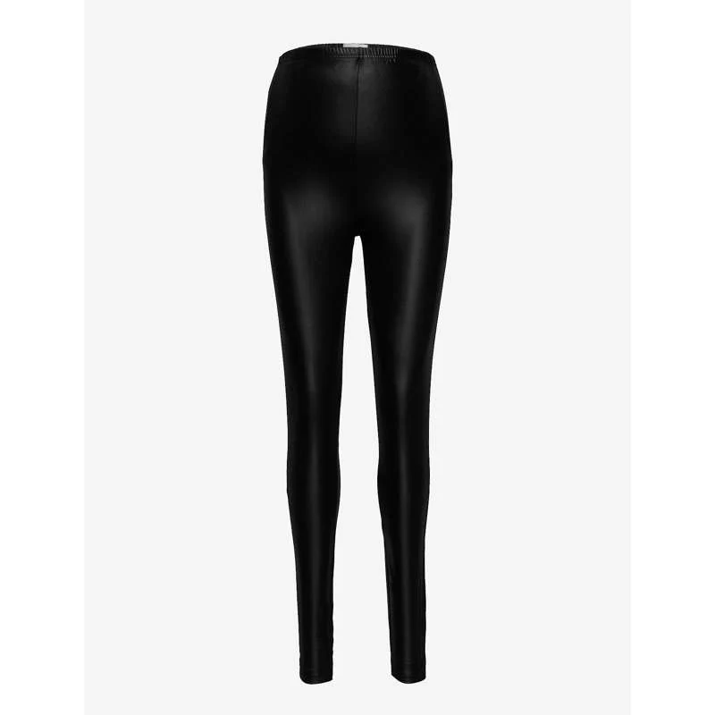 Mamalicious MLNEWTESSA Jersey HW Leggings Leather Pants