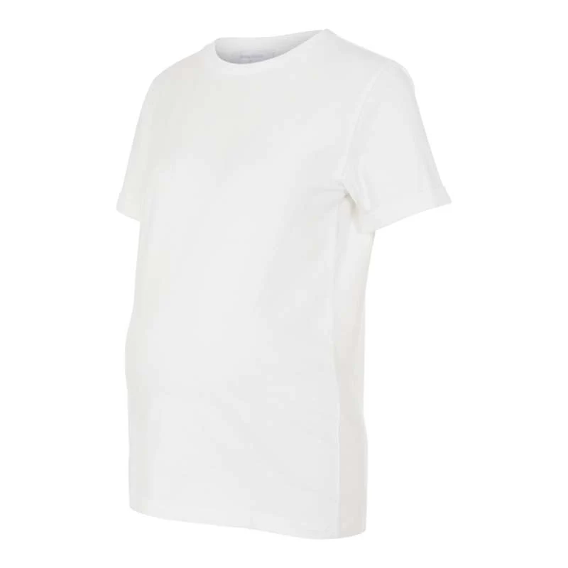 Mamalicious MLEVA Jersey Graviditetströja - Vit