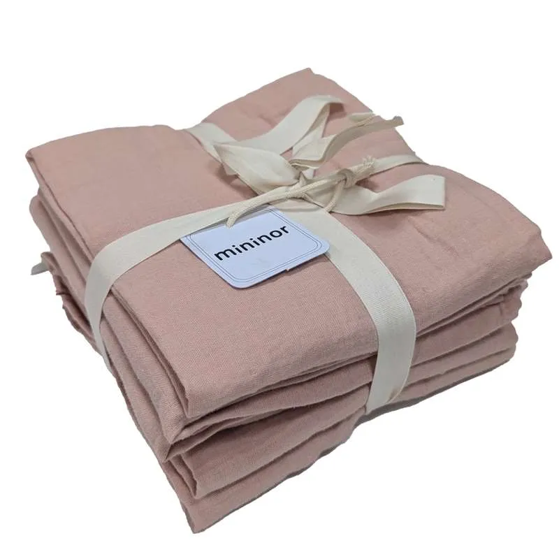 Mininor Organic Cloth Diapers - Pre-washed - 6 pcs. - Peach