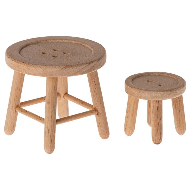 Maileg Table and Stool - Mouse