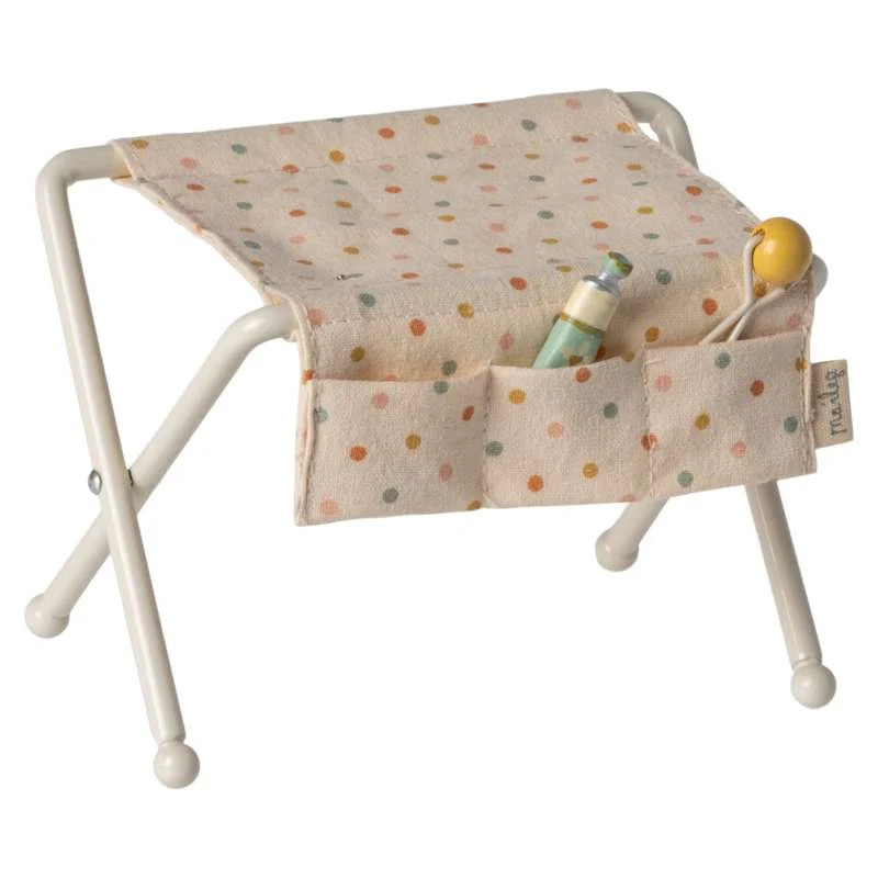 Maileg Changing table - Mouse - Raw white