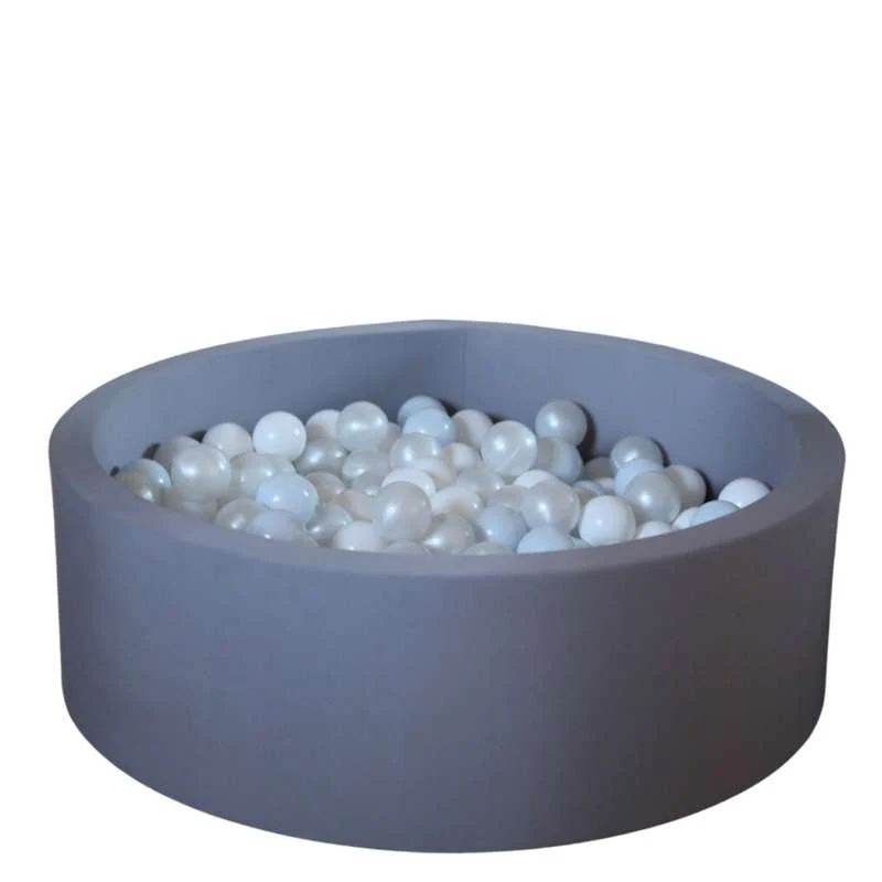 Kid'oh Bollhav - Grå - med 300 Bollar - White/Pearl/Blue Pearl