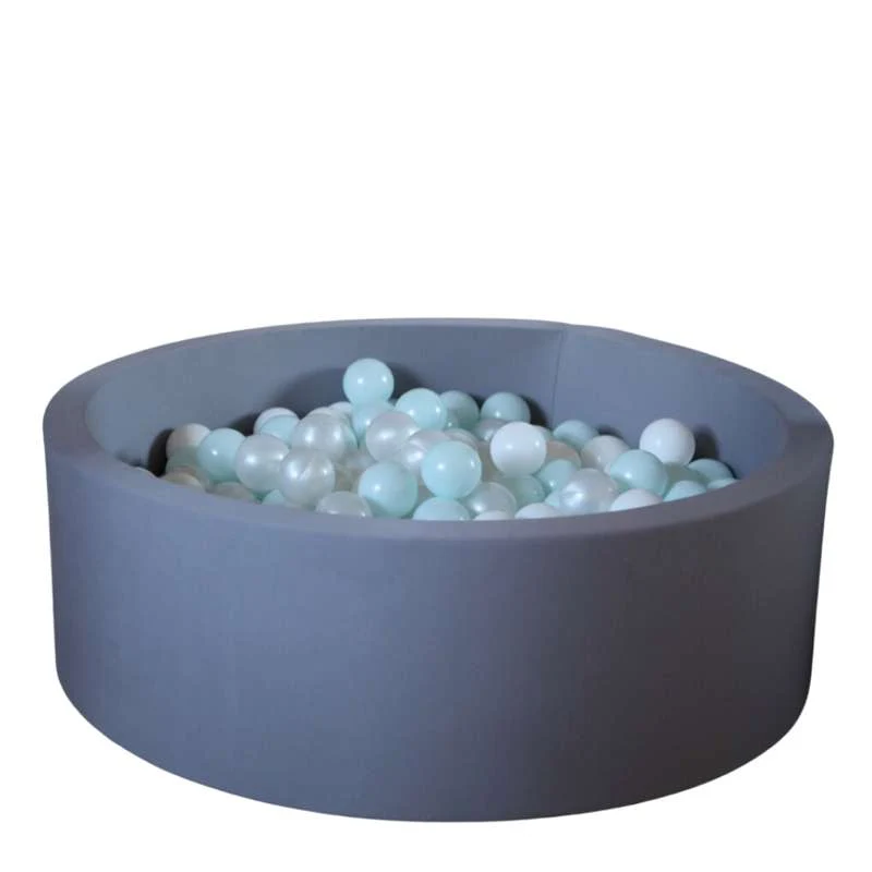 Kid'oh Bollhav - Grå - med 300 Bollar - White/Pearl/Mint Pearl