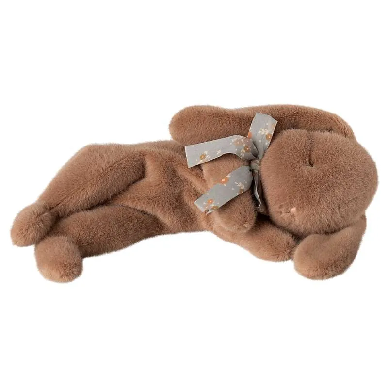 Maileg Sleeping Plush Bunny - Small - Warm Brun