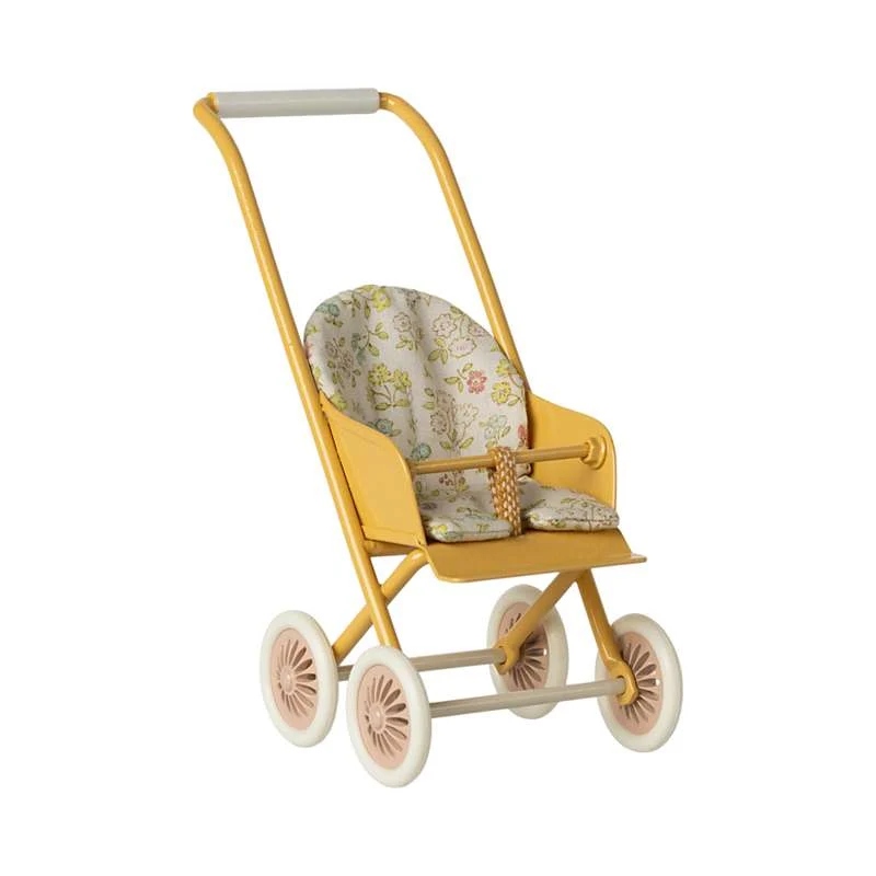 Maileg Stroller - Miniature - Yellow