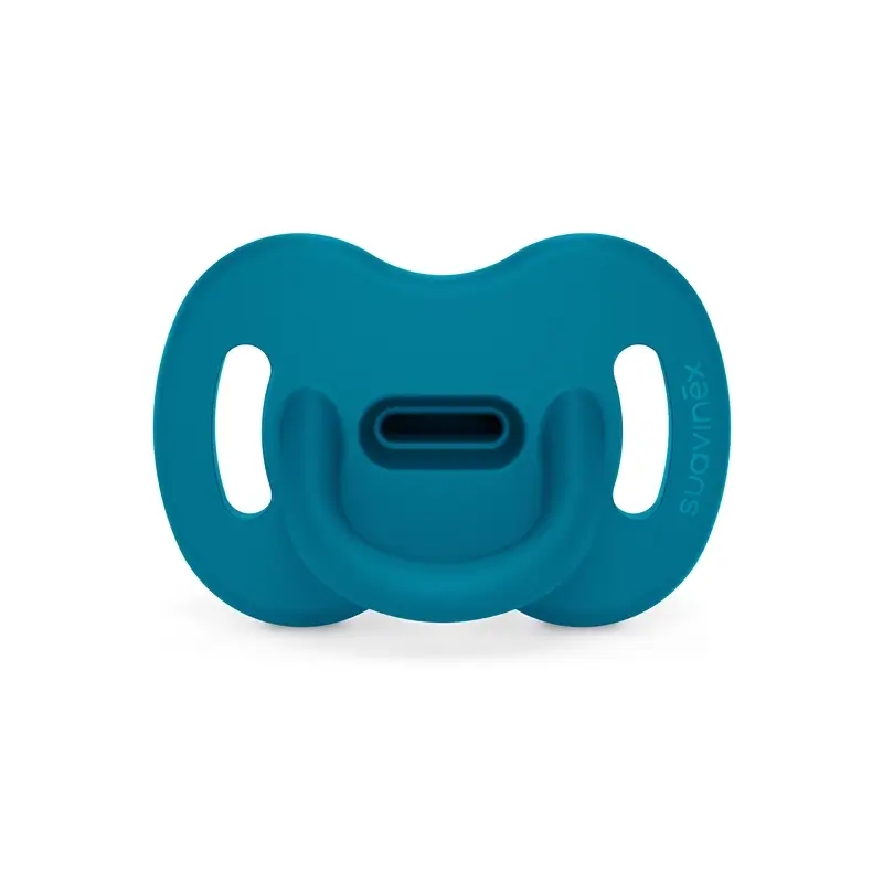 Suavinex Pacifier All Silicone Physiological Sx Pro, 6/18 Months, Deep Ocean