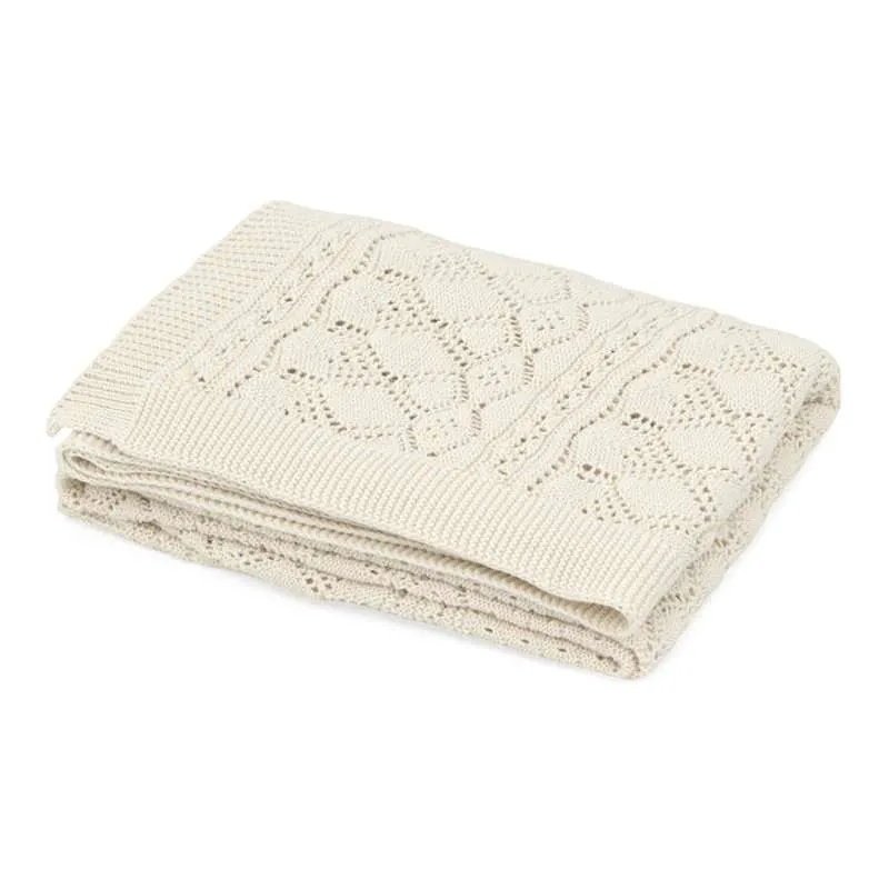 Cam Cam Copenhagen Pointelle Knit Sweater - Baby - GOTS - Off White