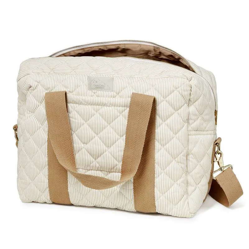 Cam Cam Copenhagen Skötväska - Stor - OCS - Classic Stripes Camel