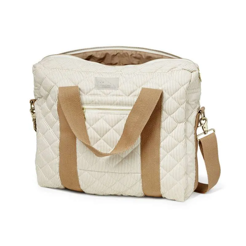 Cam Cam Copenhagen Skötväska - Mellan - OCS - Classic Stripes Camel