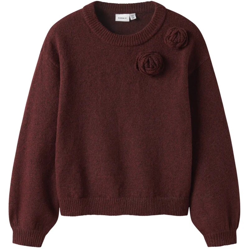 Name It Burgundy Nkfodessana Ls Strikk