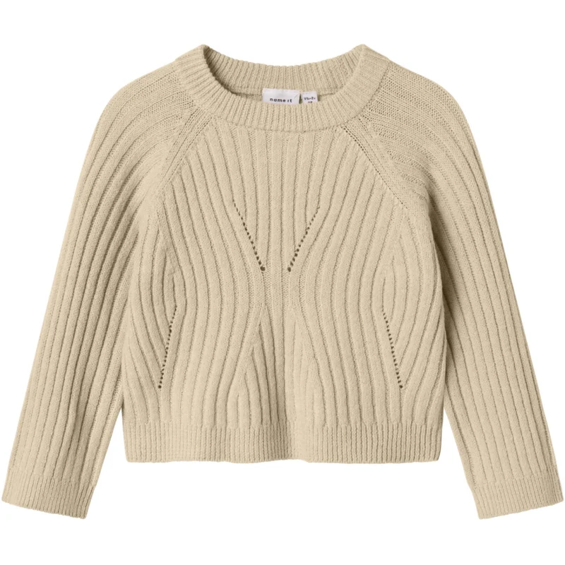 Name It Doeskin Nmfrikine Ls Kort Strikk Pullover Pb