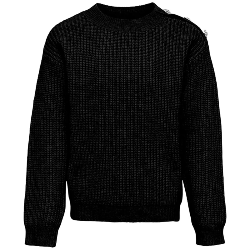 Kids ONLY Black Airy Bling Strikket Genser