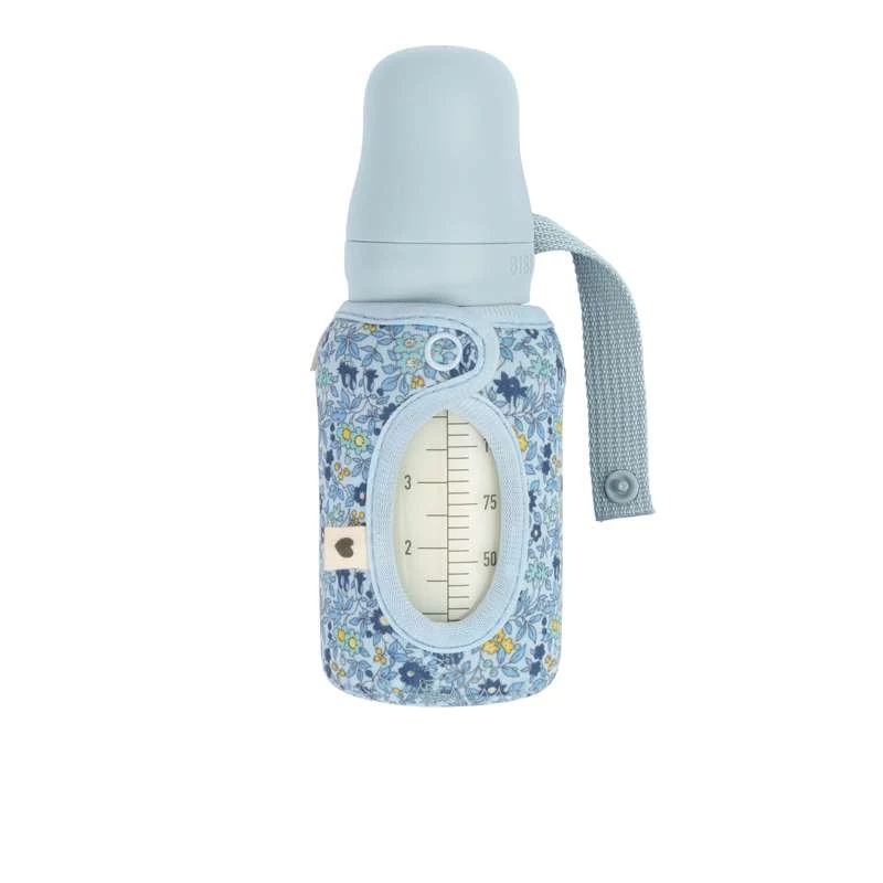 BIBS Bottle - Baby Bottle Sleeve - Small - 110ml - Chamomile Lawn/Baby Blue