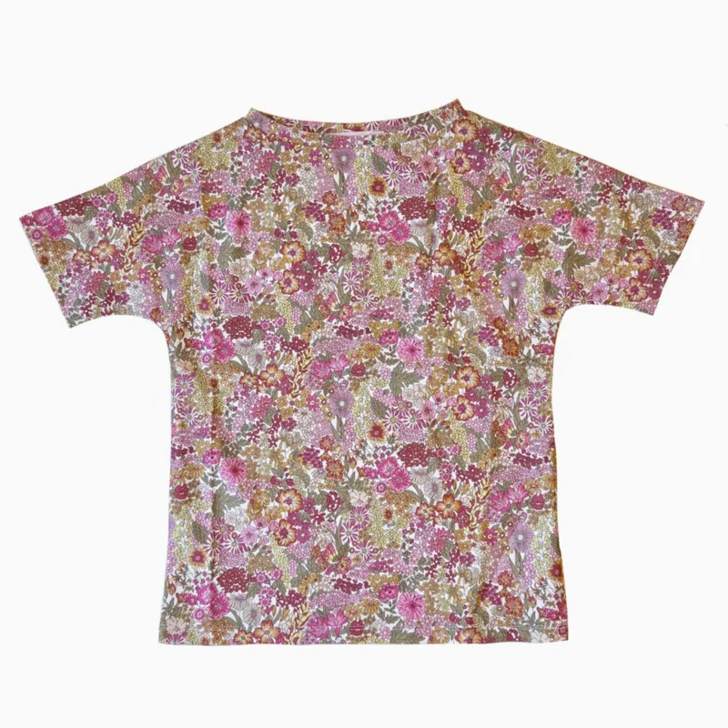 Petit Crabe Margaret Annie (Made With Liberty© Fabric) Luna Boatneck Uv-Shirt S/S