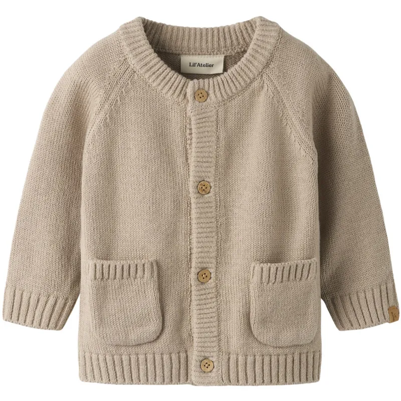 Lil'Atelier Oxford Tan Nbmfogon Ls Strikk Card Lil
