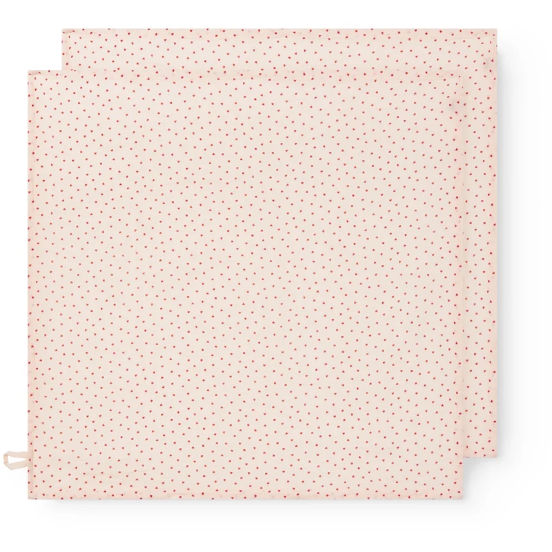 MarMar Bonded Muslin Print Happy Hearts Ada (2-pack) Muslin Cloth