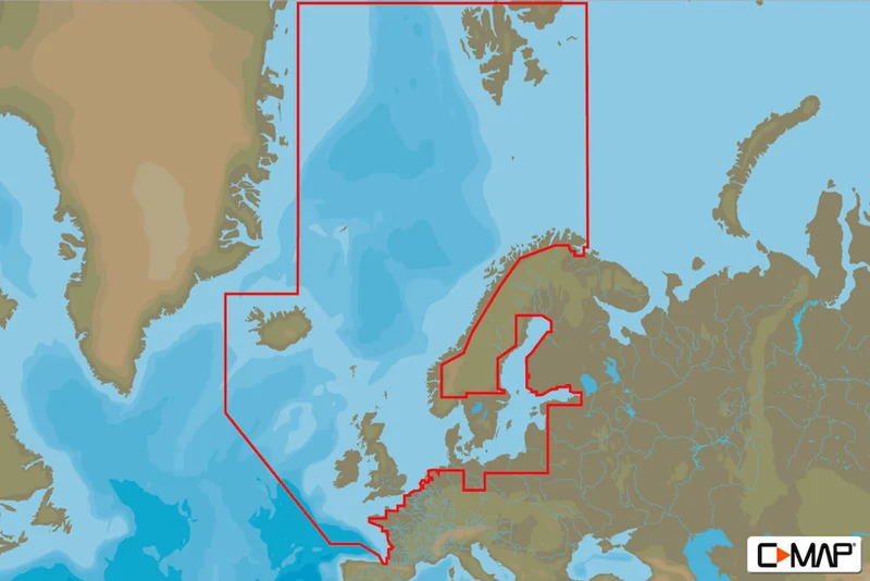 C-MAP 4D - Norr- & centraleuropa