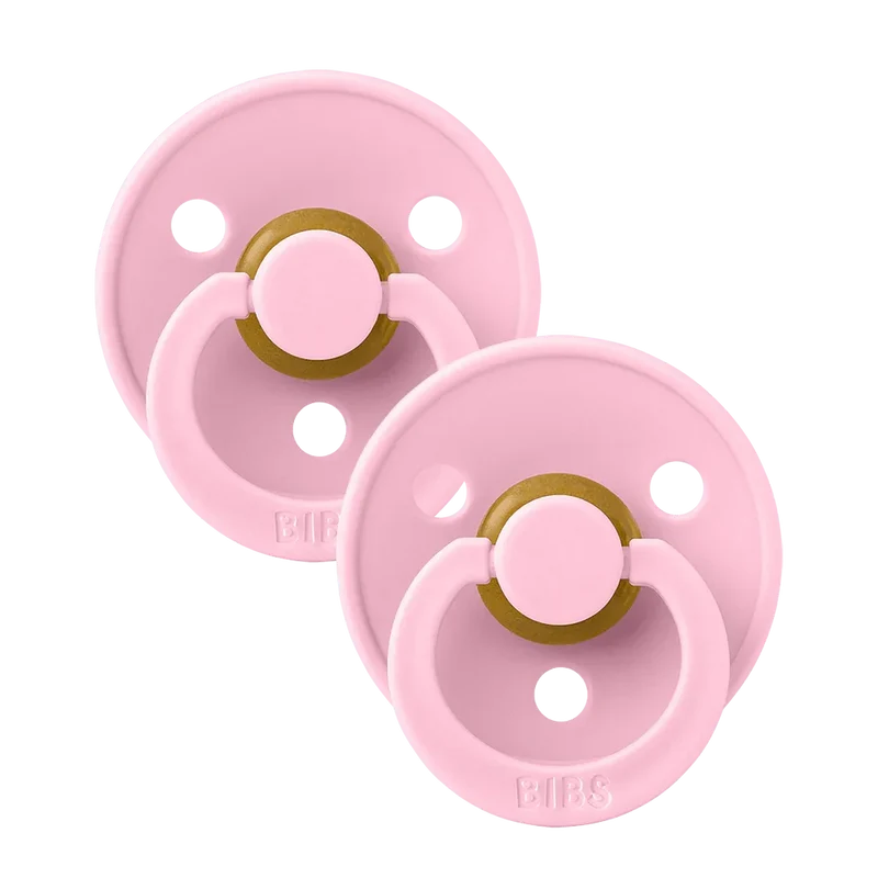 Colour Pacifiers 2 Pack - Baby Pink/Baby Pink