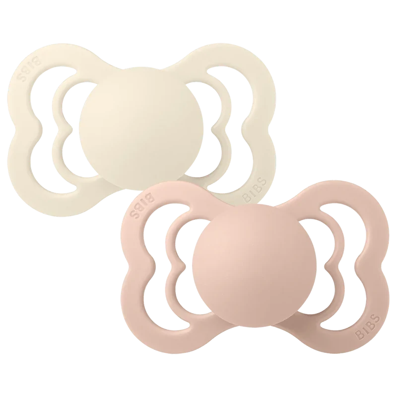 Supreme Pacifiers 2 Pack - Ivory/Blush